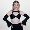 Cassie B Double Twist Crop Sleeves