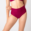 Audition High Legged Undie (Red and Burgundy - Last Chance Colours)
