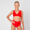 Audition High Legged Undie (Red and Burgundy - Last Chance Colours)