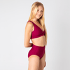 Audition High Legged Undie (Red and Burgundy - Last Chance Colours)