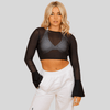 Kyra D Mesh Over Crop