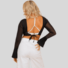 Kyra D Mesh Over Crop