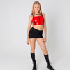 Slash Faux Leather Top