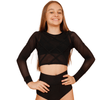 Cross Roads Mesh Crop