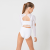 Sheer Life Leotard - White/White (last chance colours)